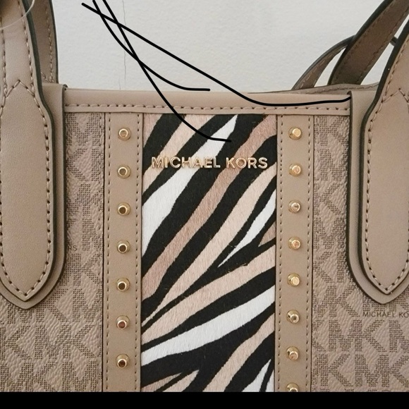 Michael Kors Eliza Large Open Tote Bag with Removable Pouch NWT - Picture 5 of 6